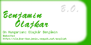 benjamin olajkar business card