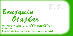 benjamin olajkar business card